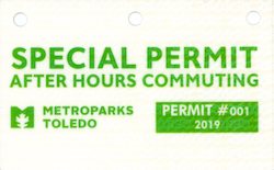 Metroparks Special Permit